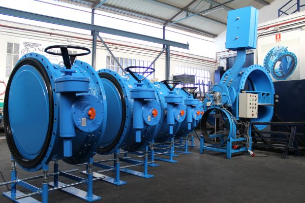 Butterfly valves with dismantling joint integrated DN1000 for Peru.