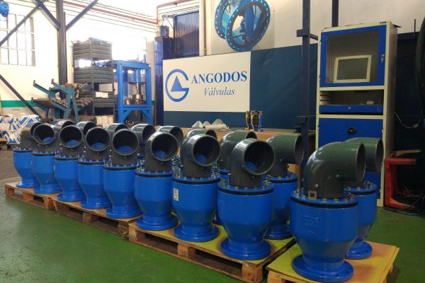 Air valve DN200 on working place